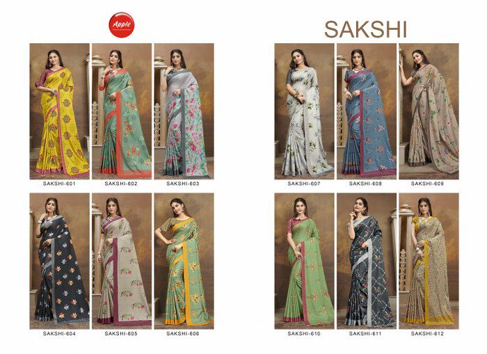 Apple Sakshi 6 Latest Fancy Regular wear Manipuri Silk Festive Wear Saree Collection
